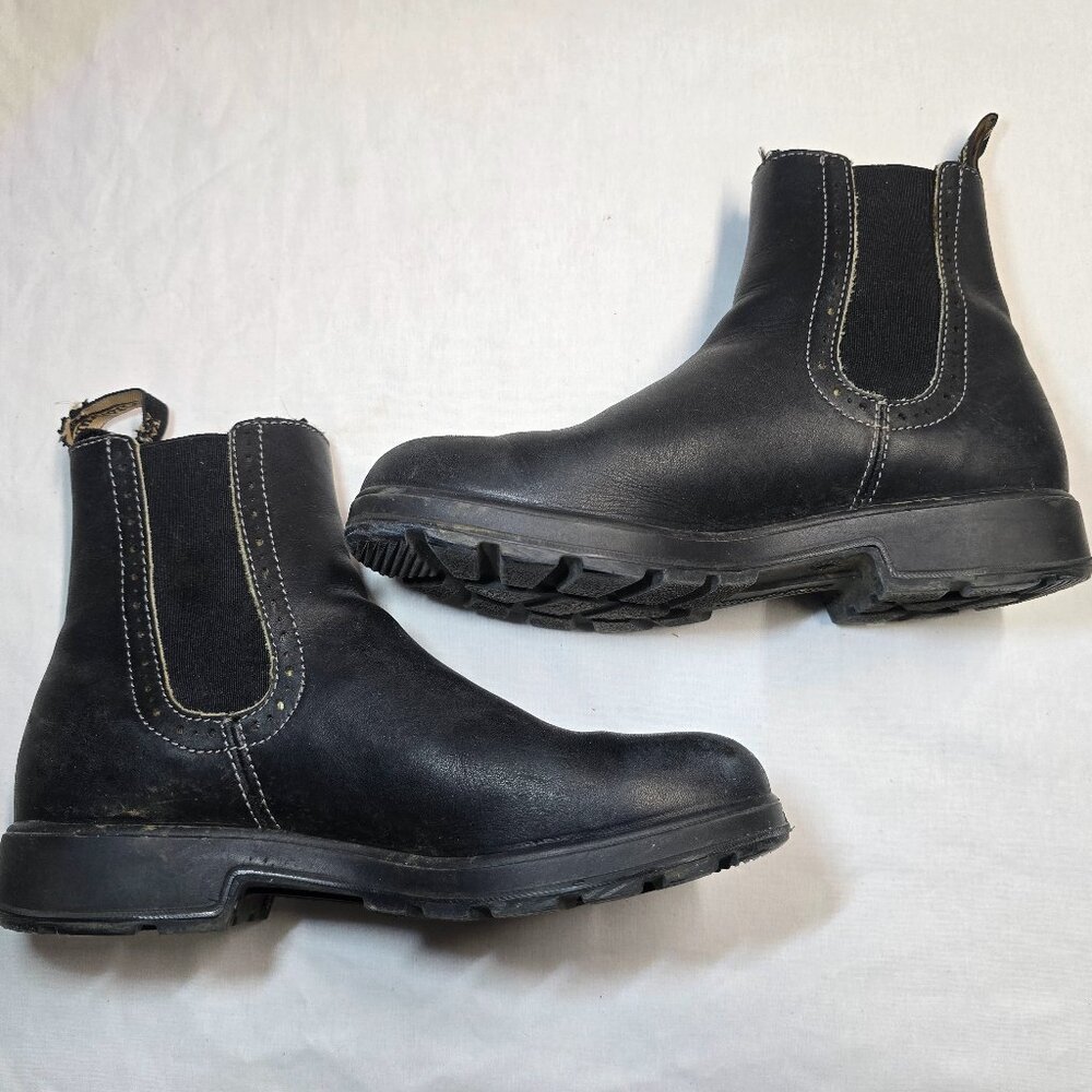 Blundstone Chelsea Women's 6.5 Black Leather Boots Lug Heal